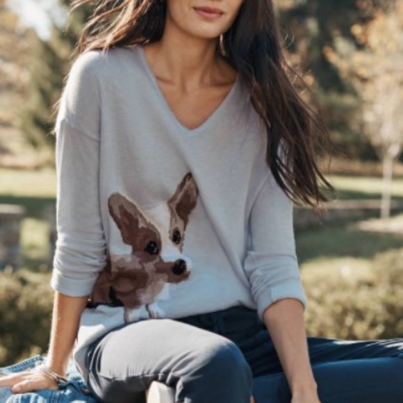 J. Jill | Sweaters | Jjill Vneck Corgi 